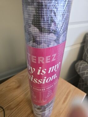 Terez Fitness Yoga Mat - Pink Accent